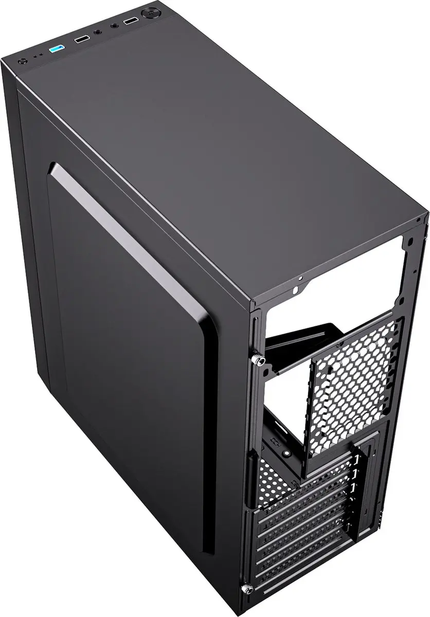 Gembird Fornax M100B Midi Tower - Zwart