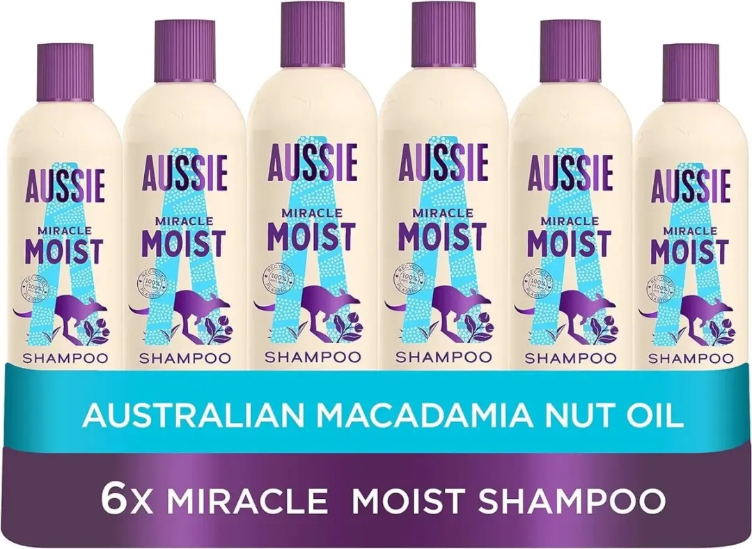 Aussie Miracle Moist Shampoo 6x300ml