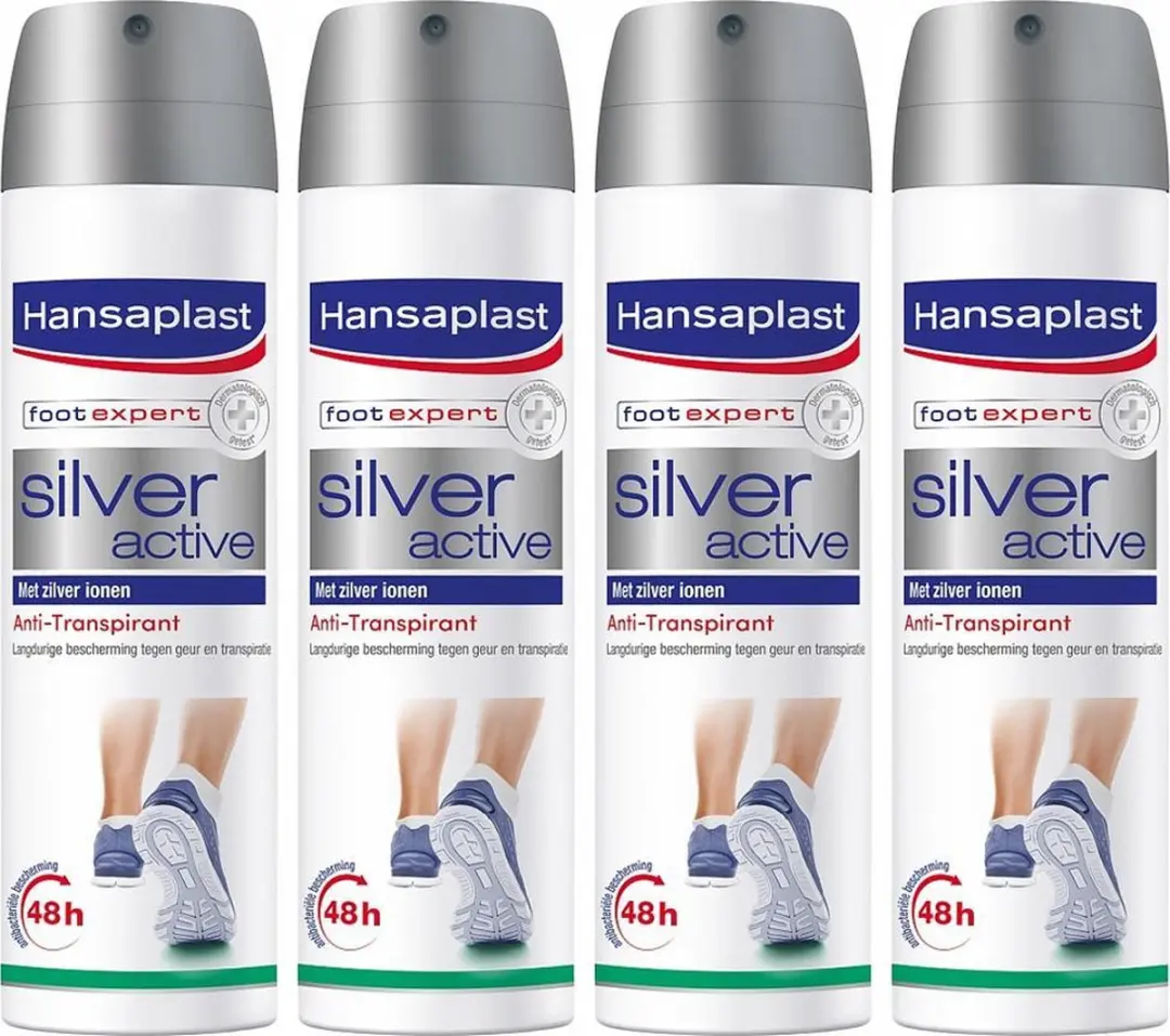 Hansaplast Silver Active Anti-transpiratie Voetenspray
