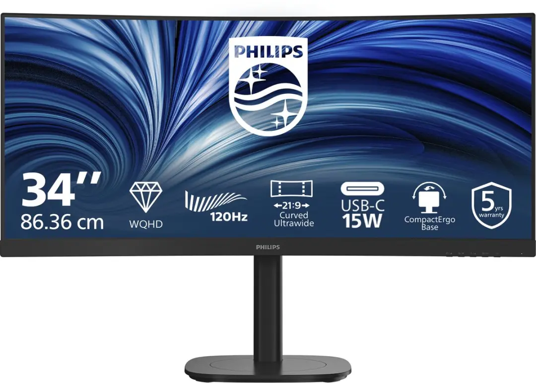 Philips 34B2N3500C Ultrawide Curved Monitor 34"