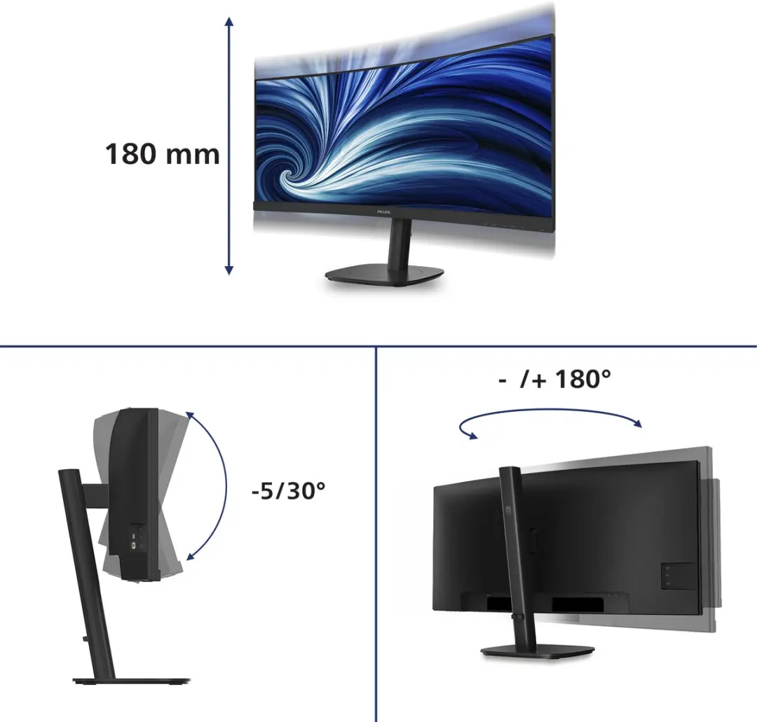 Philips 34B2N3500C Ultrawide Curved Monitor 34" - 120Hz
