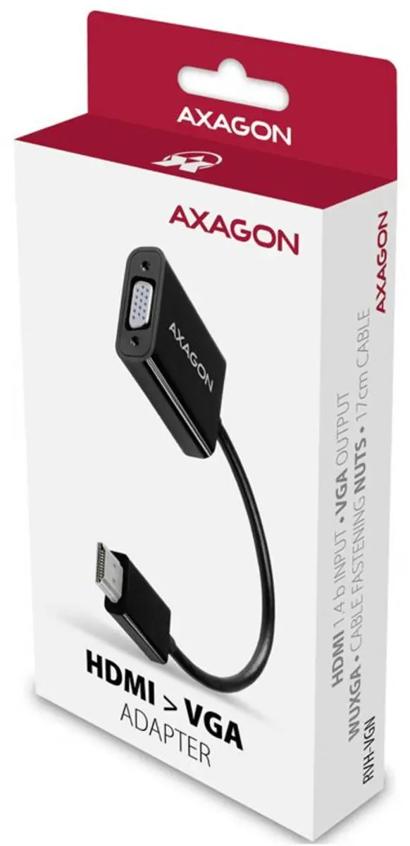 Axagon RVH-VGN HDMI naar VGA Adapter - 15 cm - afbeelding 6 van 6