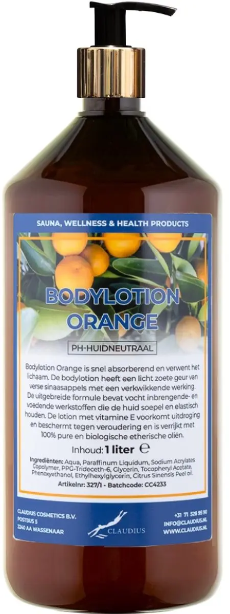 Splashbox Cosmetics Bodylotion Orange 1L