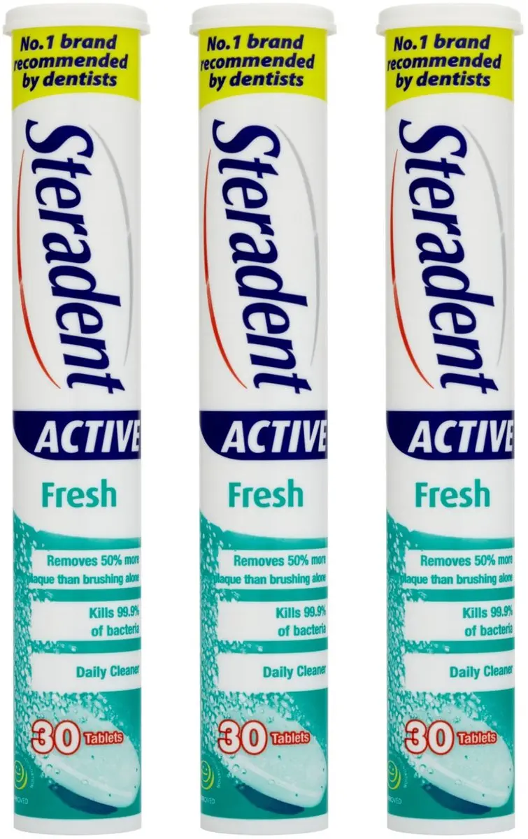 Steradent Active Fresh Kunstgebitreinigertabletten