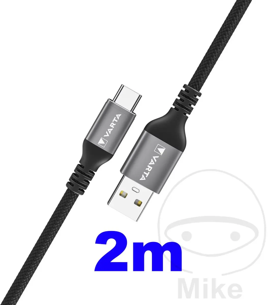 Varta 57935101111 USB-kabel USB-A naar USB-C 2.00m