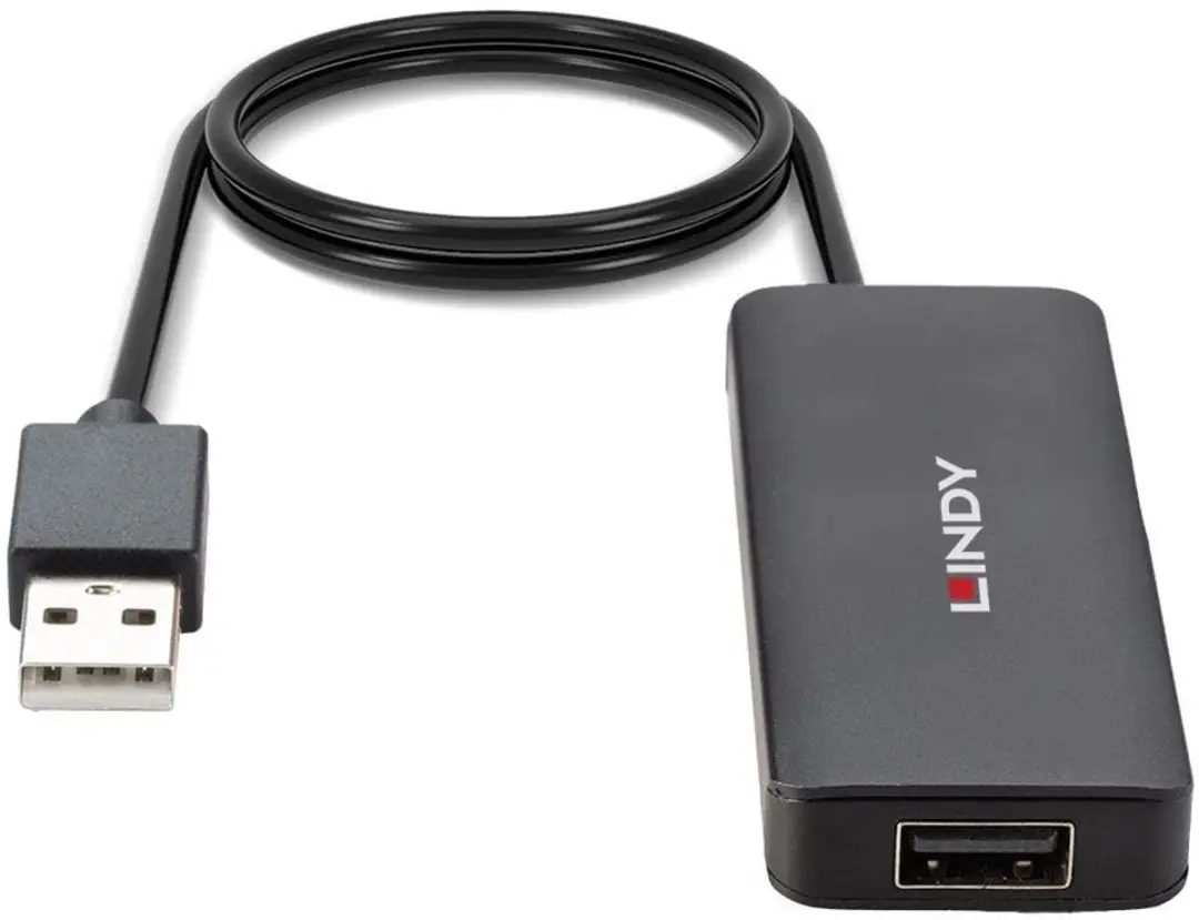 Lindy USB Hub 42986 - 4x USB 2.0 - Zwart