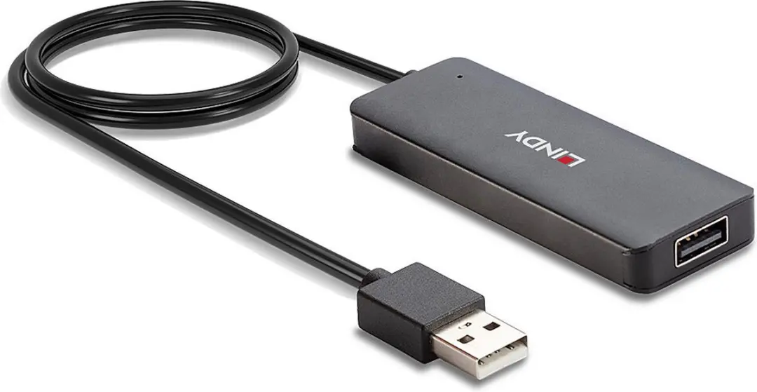 Lindy USB Hub 42986 - 4x USB 2.0 - Zwart