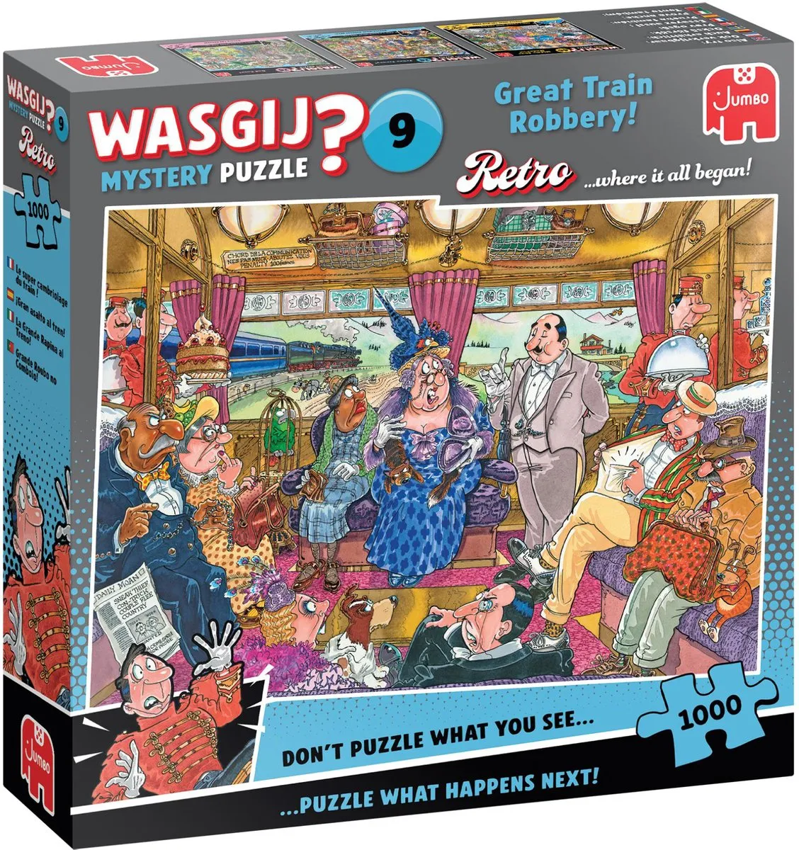 Wasgij Mystery 9 De Grote Treinroof! 1000 Puzzeldelen - Meerkleurig