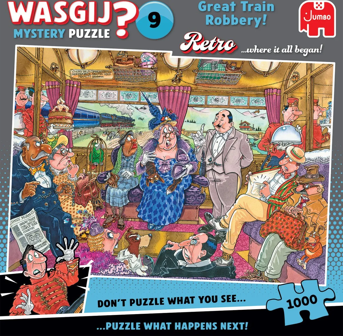 Wasgij Mystery 9 De Grote Treinroof! 1000 Puzzeldelen - Meerkleurig
