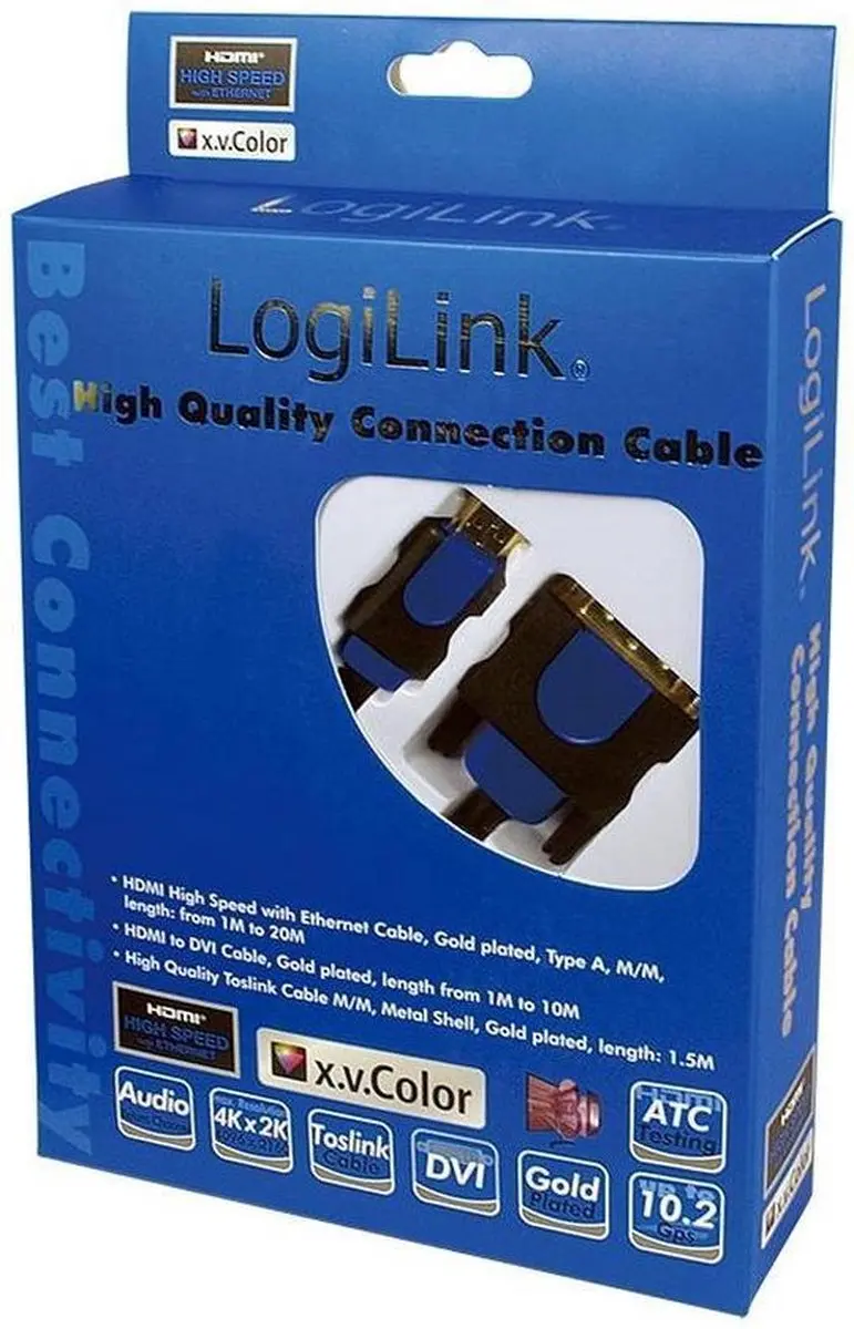Logilink Netwerkkabel HDMI 2.0 - Zwart