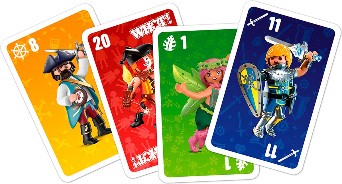 Winning Moves Playmobil - Speelkaarten - WHOT! (Meertalig)