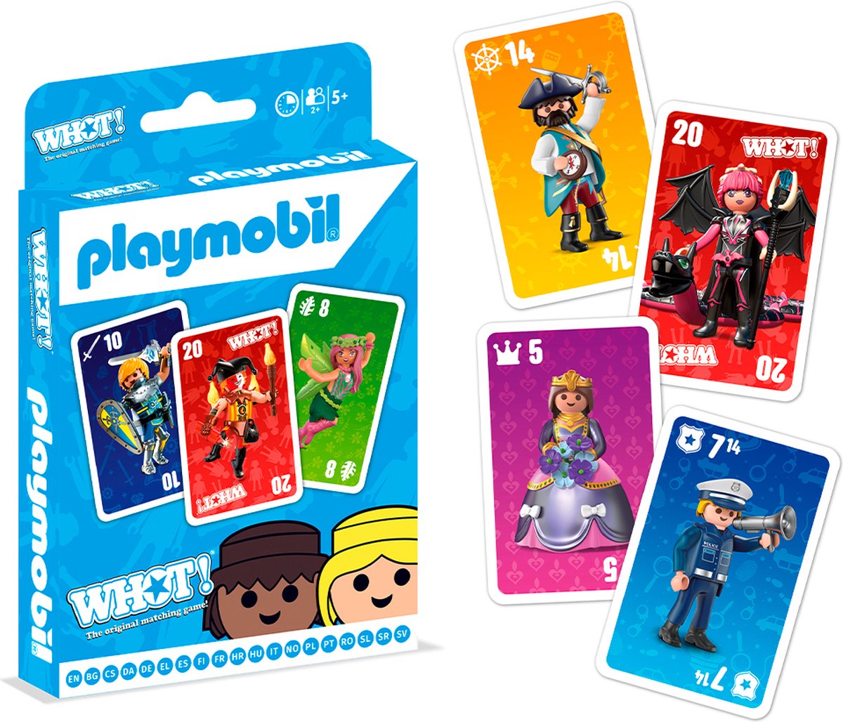 Winning Moves Playmobil - Speelkaarten - WHOT! (Meertalig)