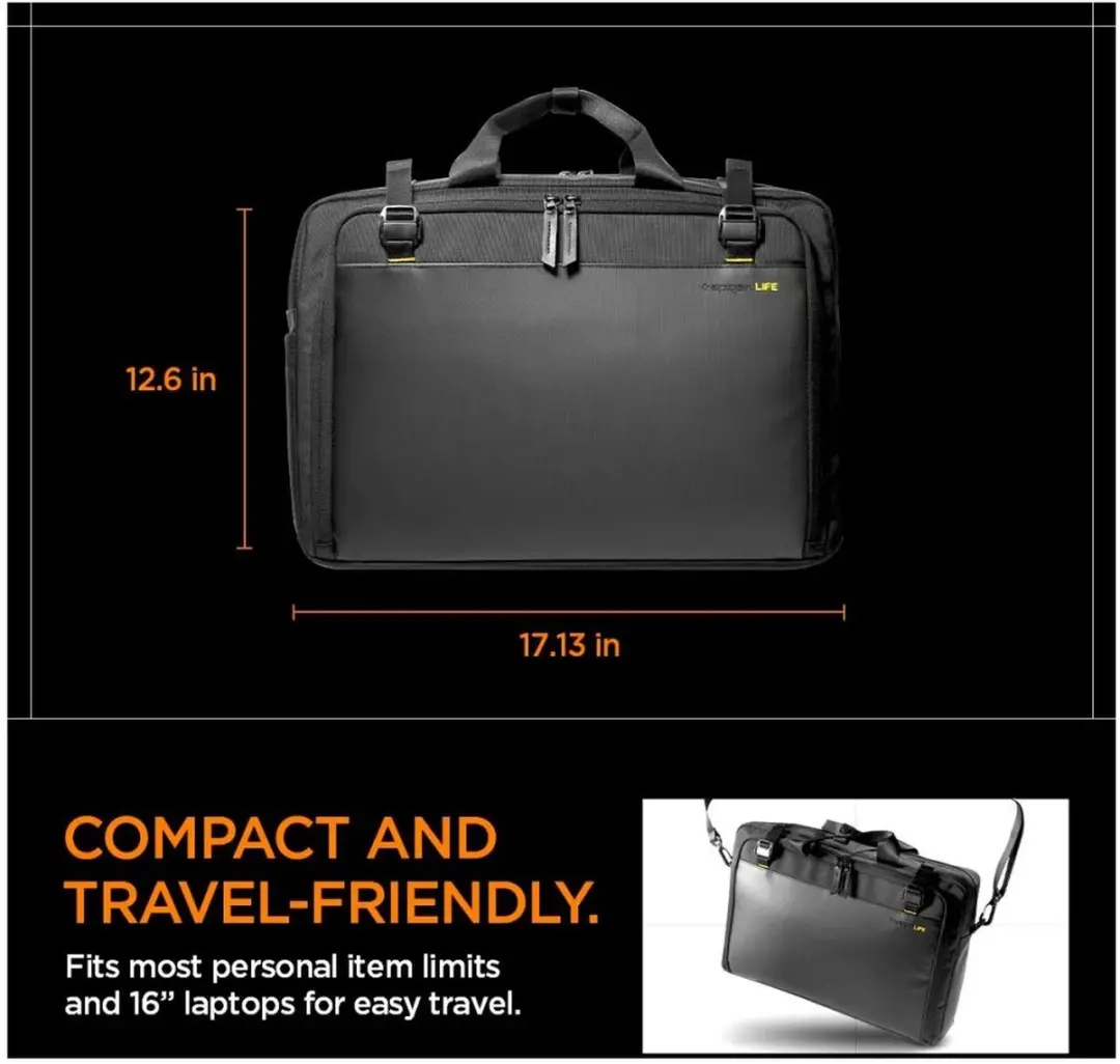 Spigen Klasden KD300 Laptop Tas 13" - Zwart
