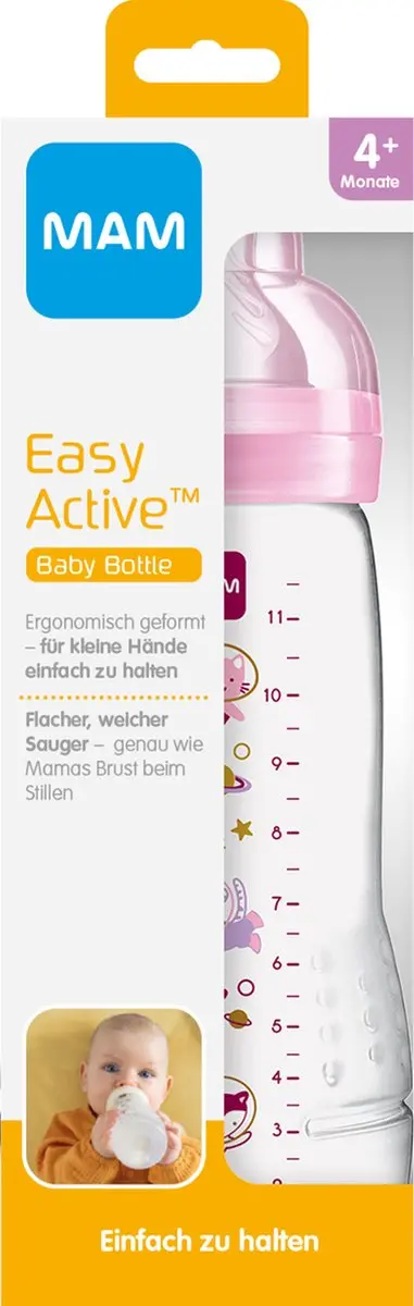 MAM Easy Active Fles 330ml - Roze
