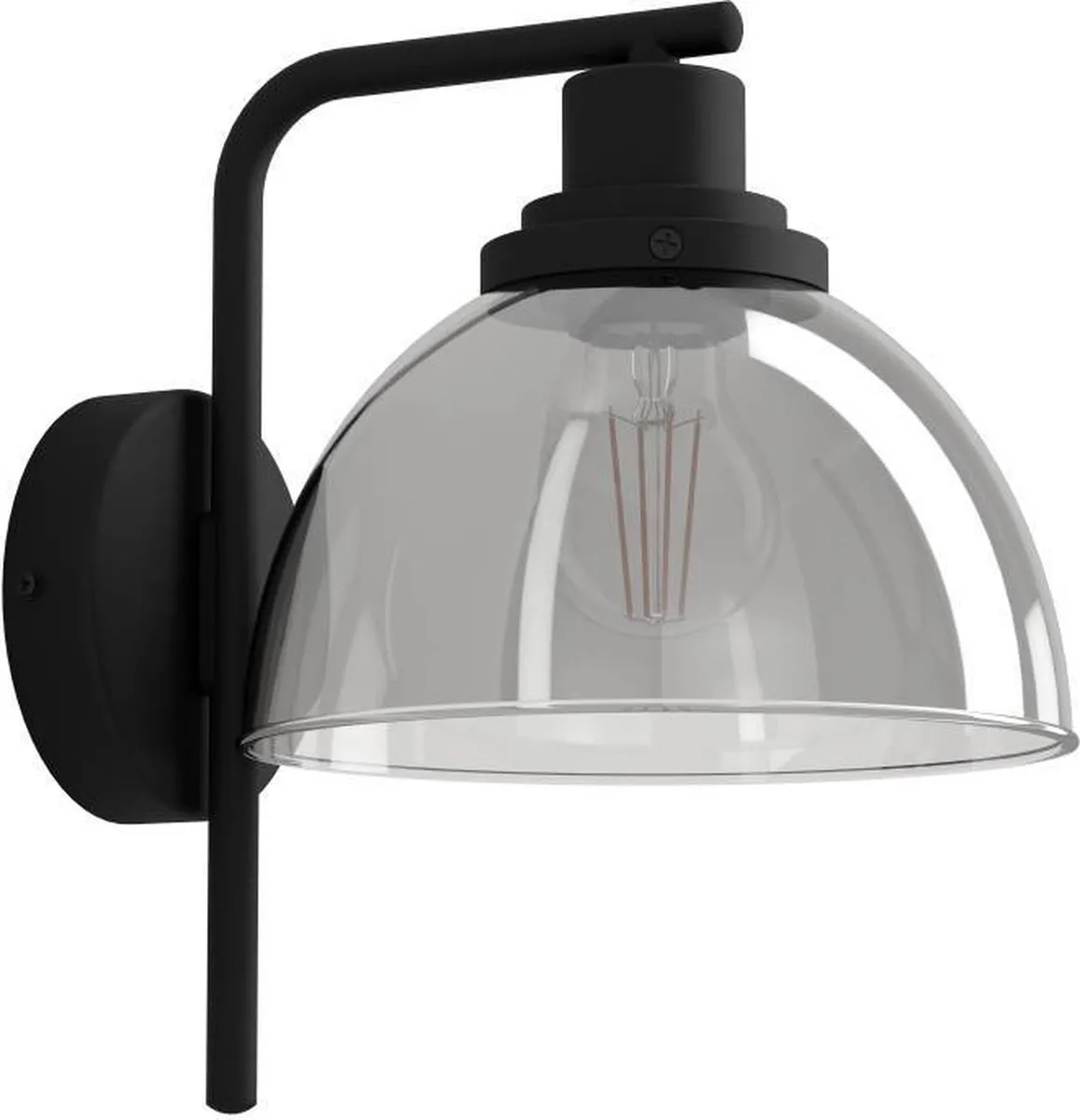 Eglo Beleser Wandlamp E27 - Ø20,5cm - Zwart