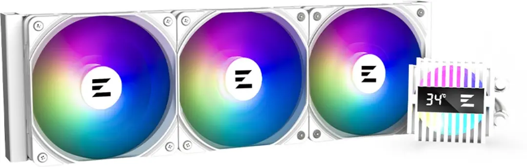 Zalman ALPHA2 A36 White AIO Koeler - 360mm Radiator - 3x RGB Ventilatoren