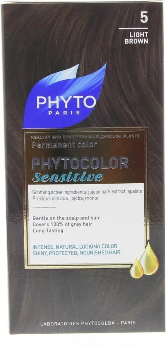 Phyto Phytocolor Sensitive Haarkleuring Licht Bruin 132ml