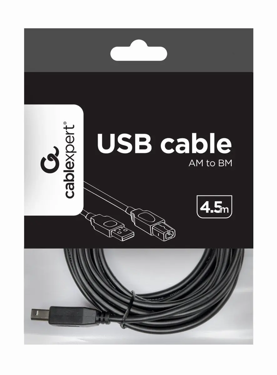 Cablexpert CCP-USB2-AMBM-15 Printerkabel - Zwart