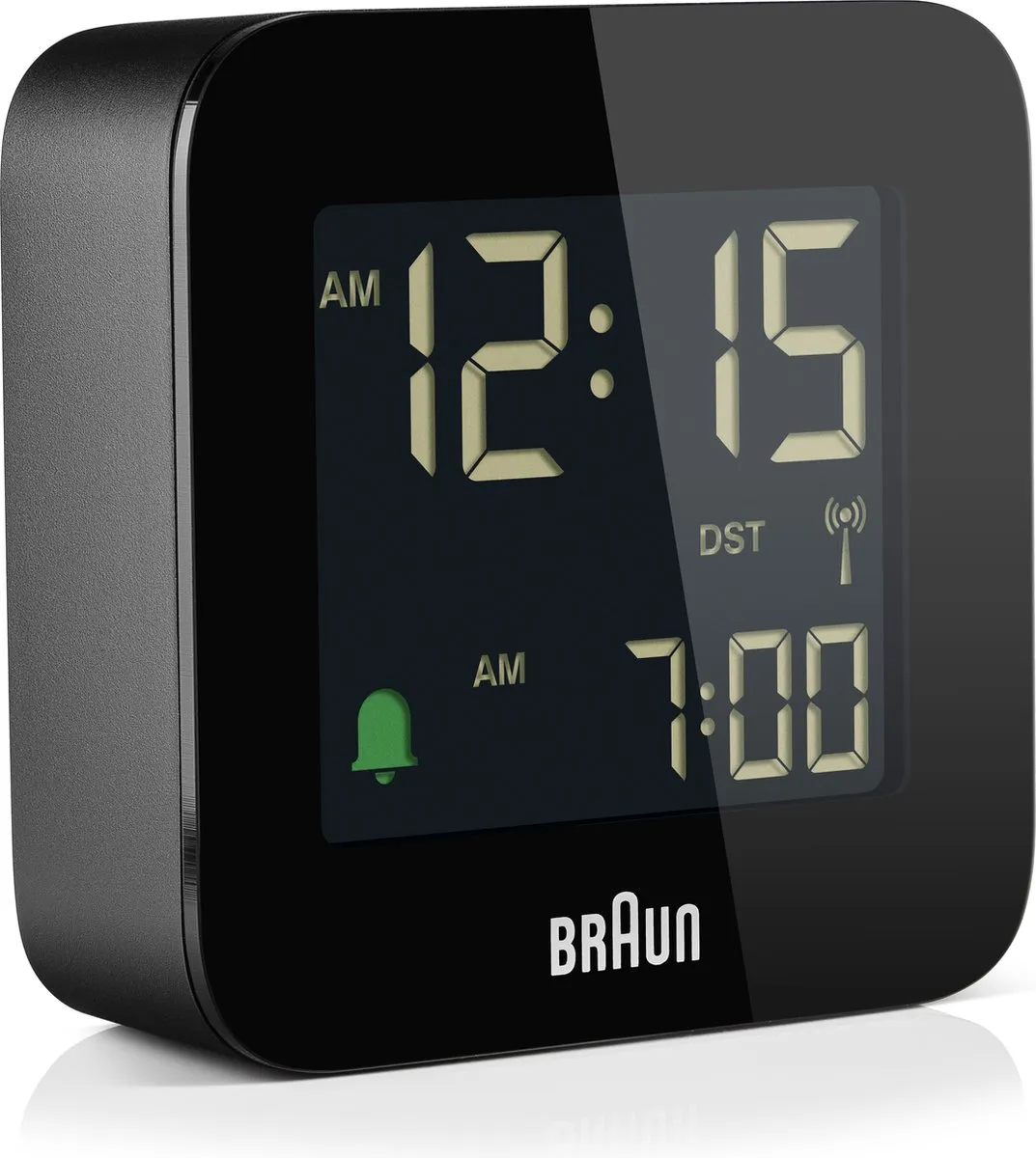 Braun BC08B-DCF Digitaal Reiswekker - Radiogestuurd - Zwart