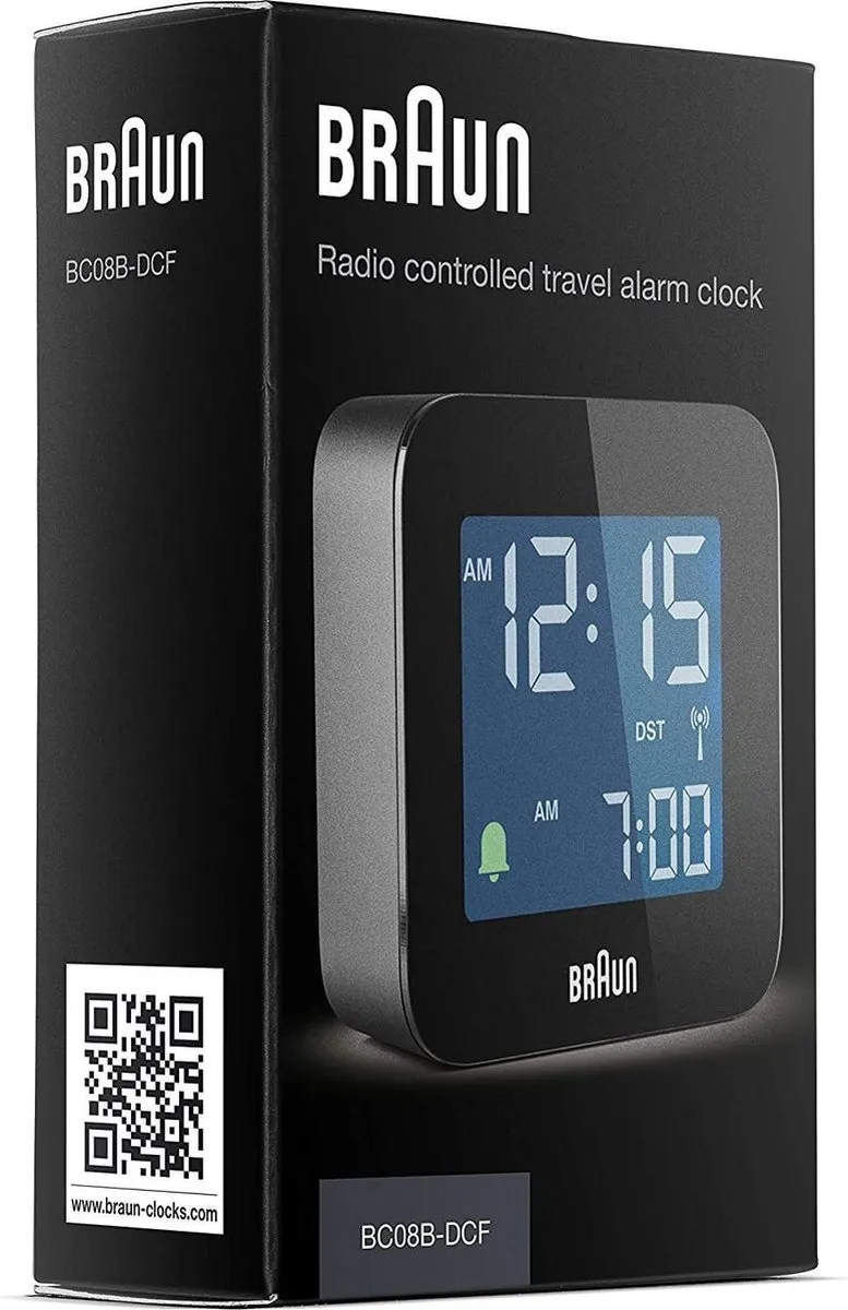 Braun BC08B-DCF Digitaal Reiswekker - Radiogestuurd - Zwart - afbeelding 6 van 6