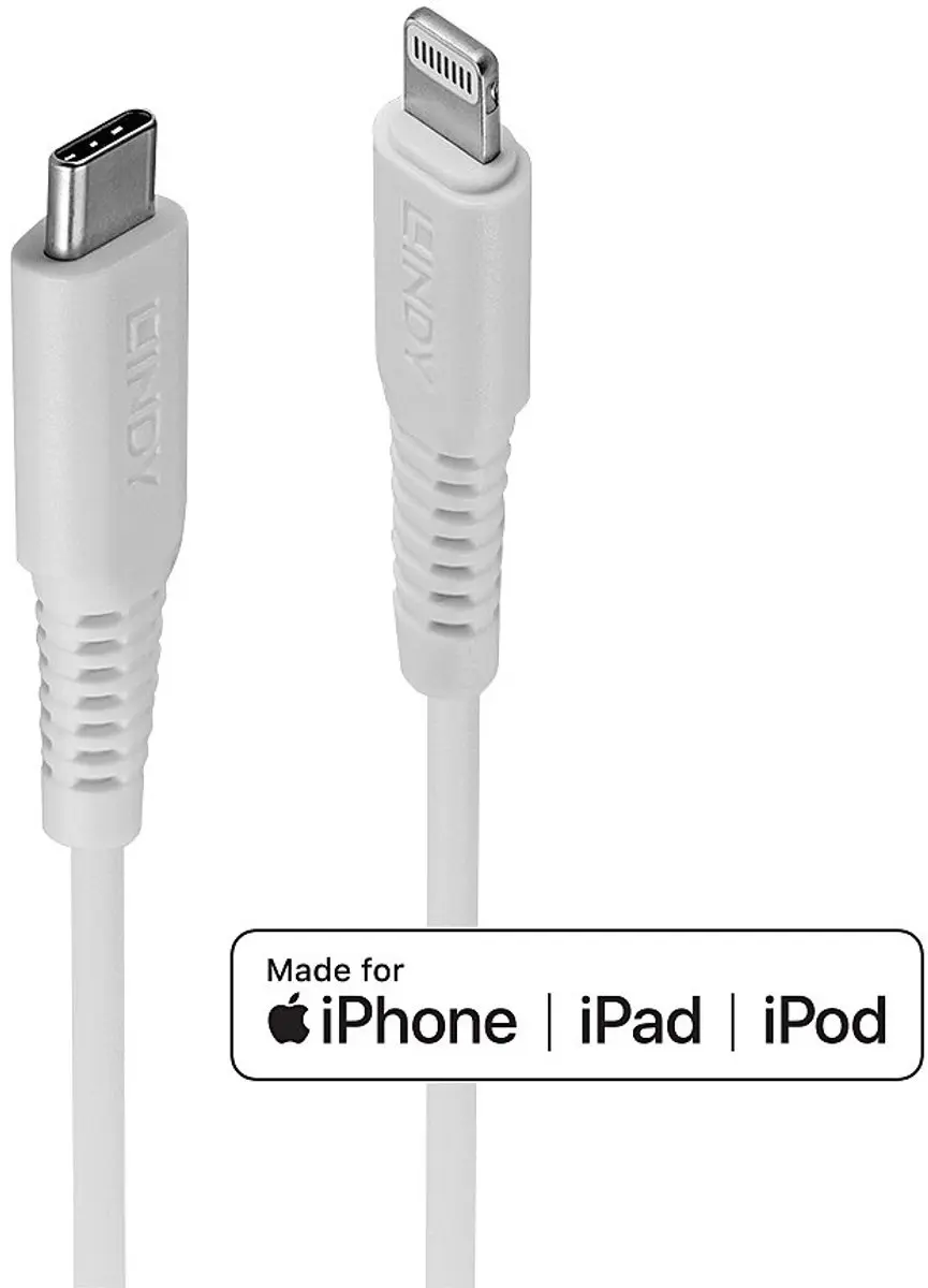 Lindy 31316 USB-kabel Apple Lightning naar USB-C 1m