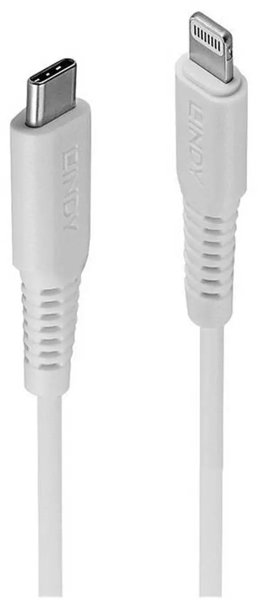 Lindy 31316 USB-kabel Apple Lightning naar USB-C 1m - Wit