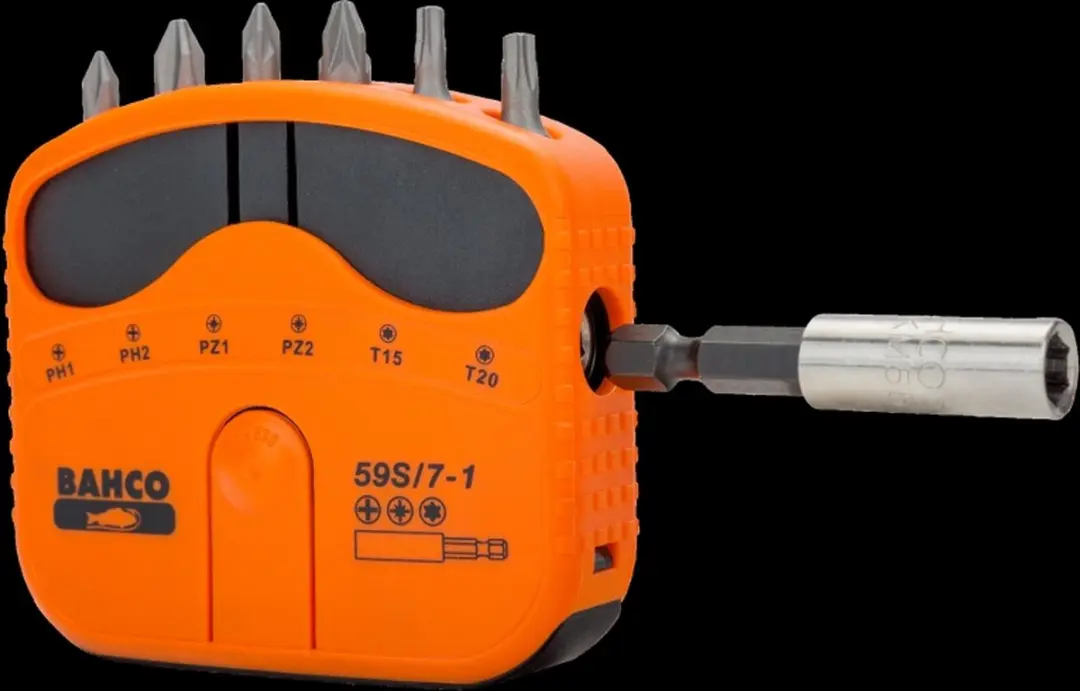 Bahco 59S7-1 Bitset 8-delig - PH/PZ/TORX