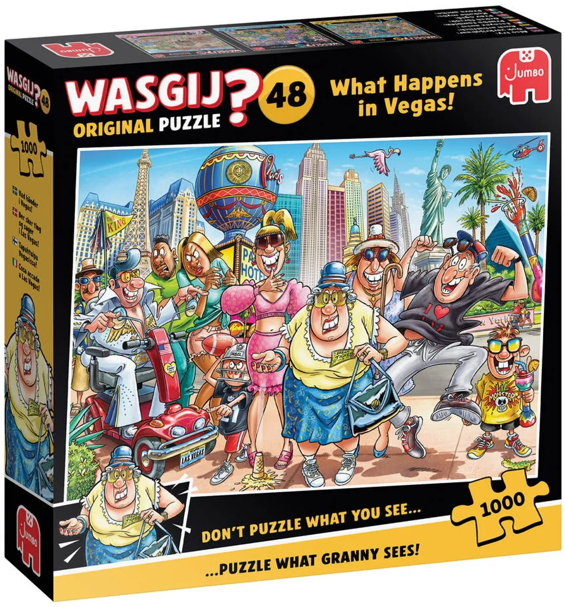 Wasgij Original 48 What Happens in Vegas! Legpuzzel 1000 Stuks - afbeelding 6 van 6