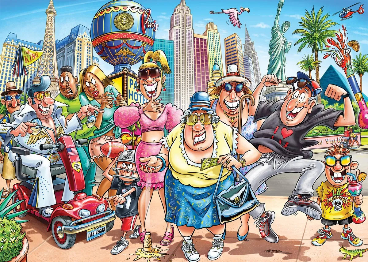 Wasgij Original 48 What Happens in Vegas! Legpuzzel 1000 Stuks