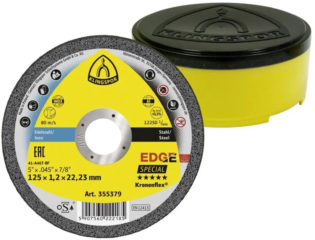 Klingspor EDGE Special 355379 Doorslijpschijf 125mm