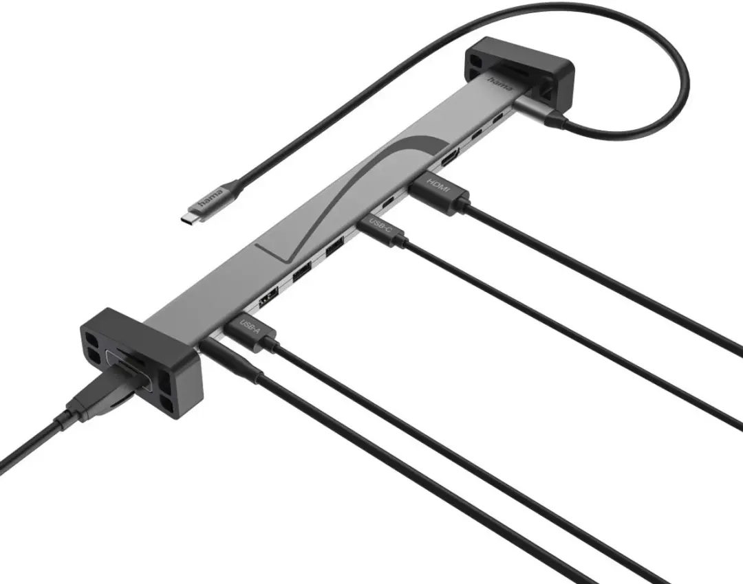 Hama 00200149 Laptop Dock - Zwart/Grijs - afbeelding 6 van 6