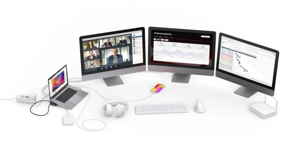Hama 00200149 Laptop Dock - Zwart/Grijs