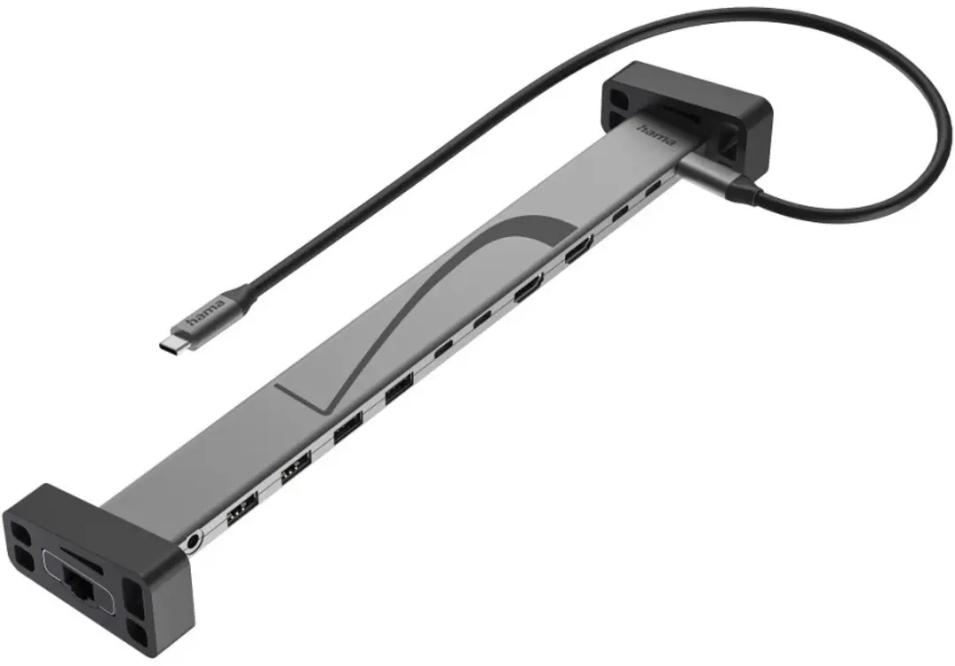 Hama 00200149 Laptop Dock - Zwart/Grijs