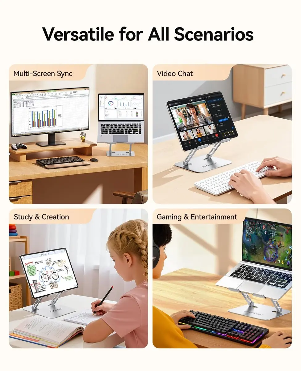 ORICO ST11 Laptopstandaard - 10-17 inch - Zilver
