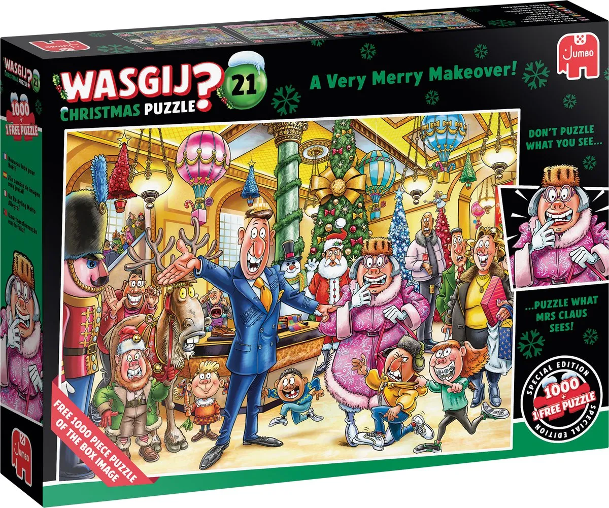 Wasgij Christmas 21 1110100510 Legpuzzel - 2x1000 Stuks - Meerkleurig