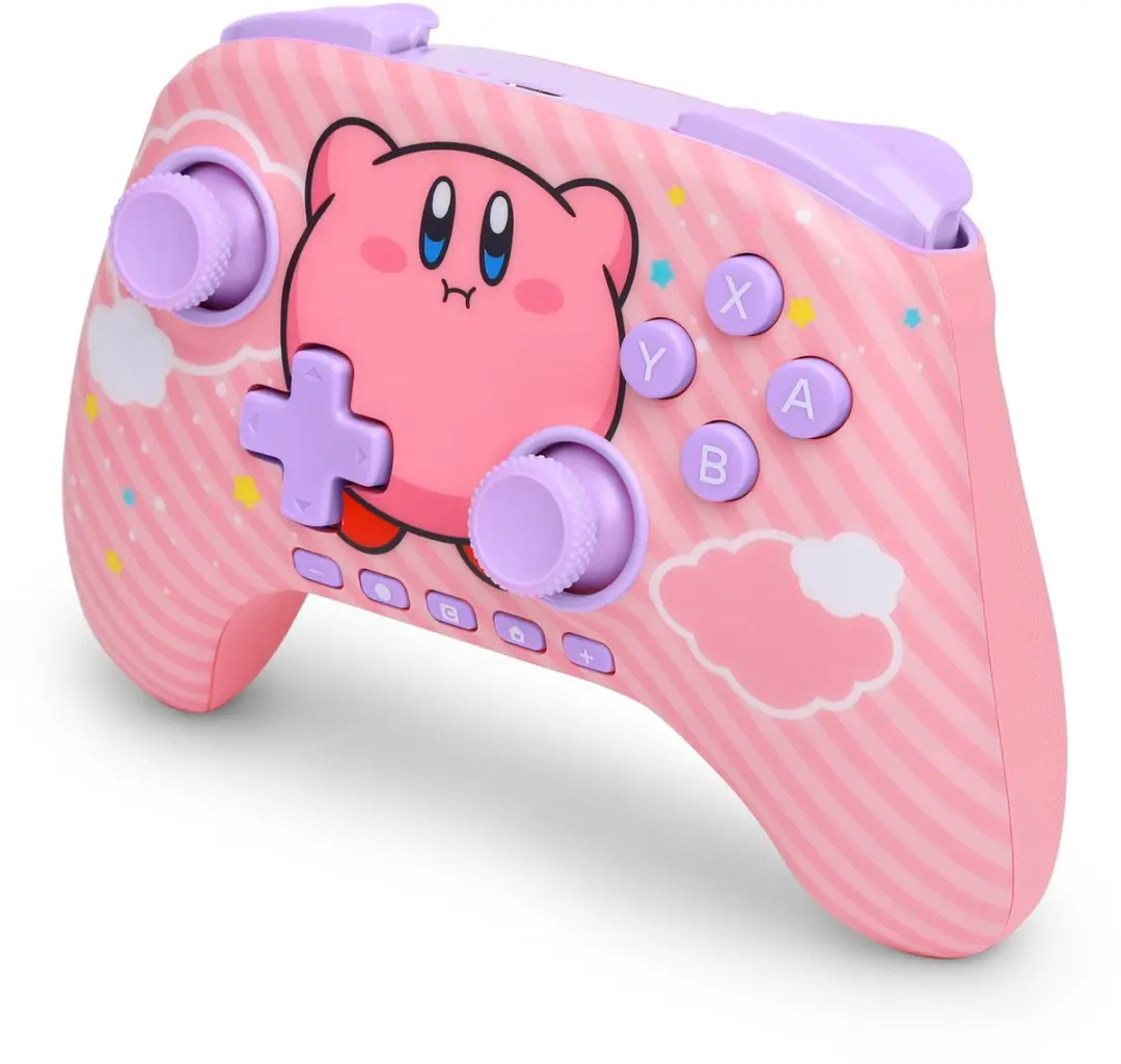 POWERA NSGP0547 Draadloze Controller Nintendo Switch - Kirby Puff Roze