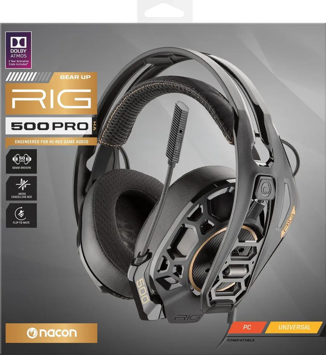 Nacon RIG 500 PRO Gaming Headset - Zwart