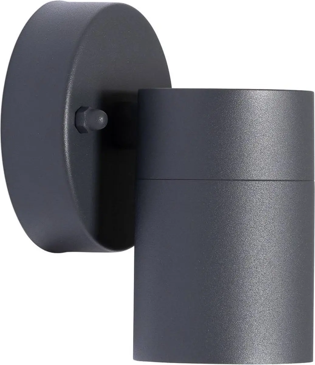PRIOS Wandlamp Buiten 1 Licht GU10 - Donkergrijs