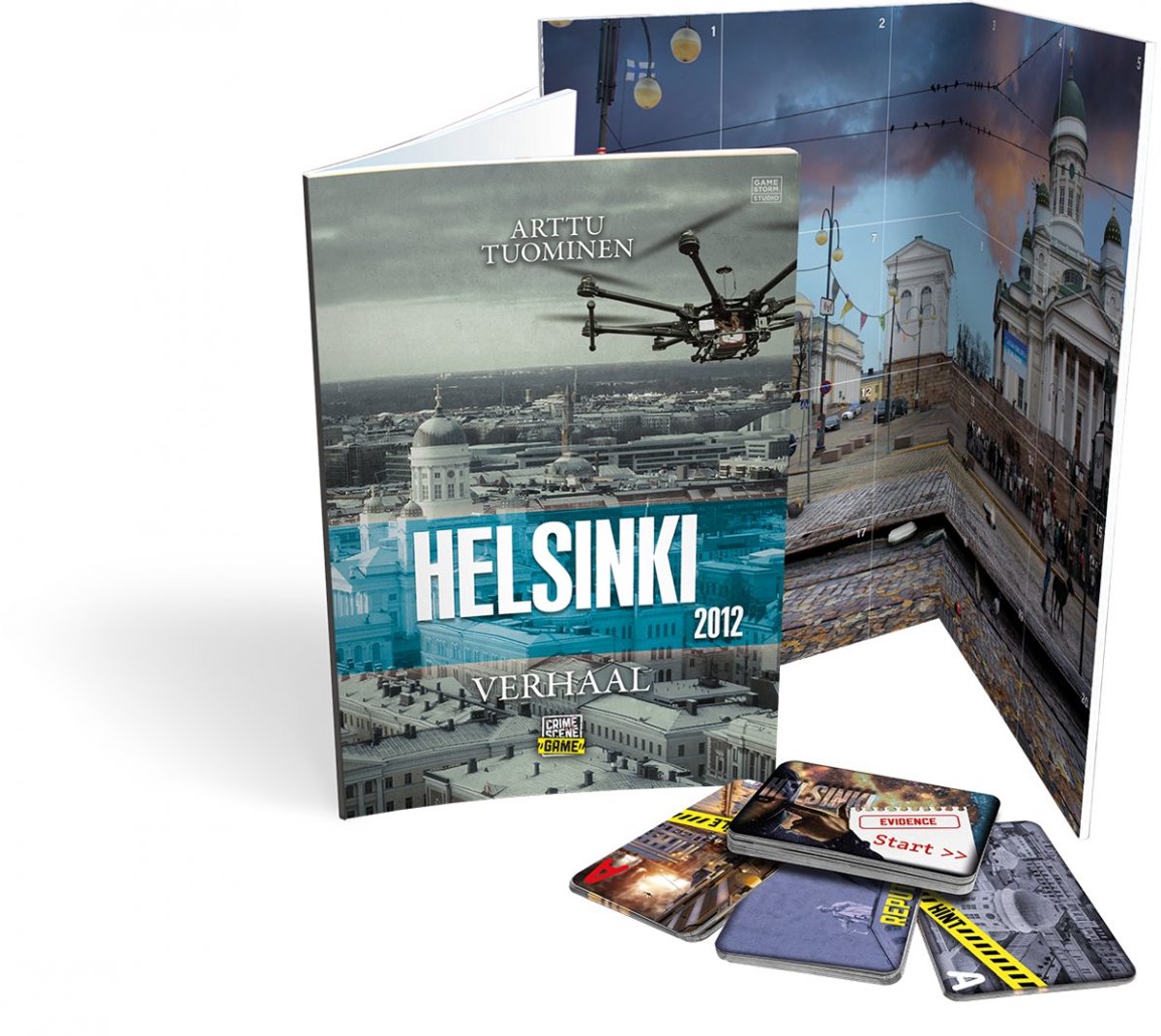 Tactic Crime Scene Helsinki 2012 – Bordspel – Misdaadspel – Scandinavisch Mysterie vol Stilte en Spanning – Diepgaand Onderzoek en Deductie – Crime Scene Serie – Game Storm Studio – 1 of Meer Spelers – Vanaf 18 Jaar