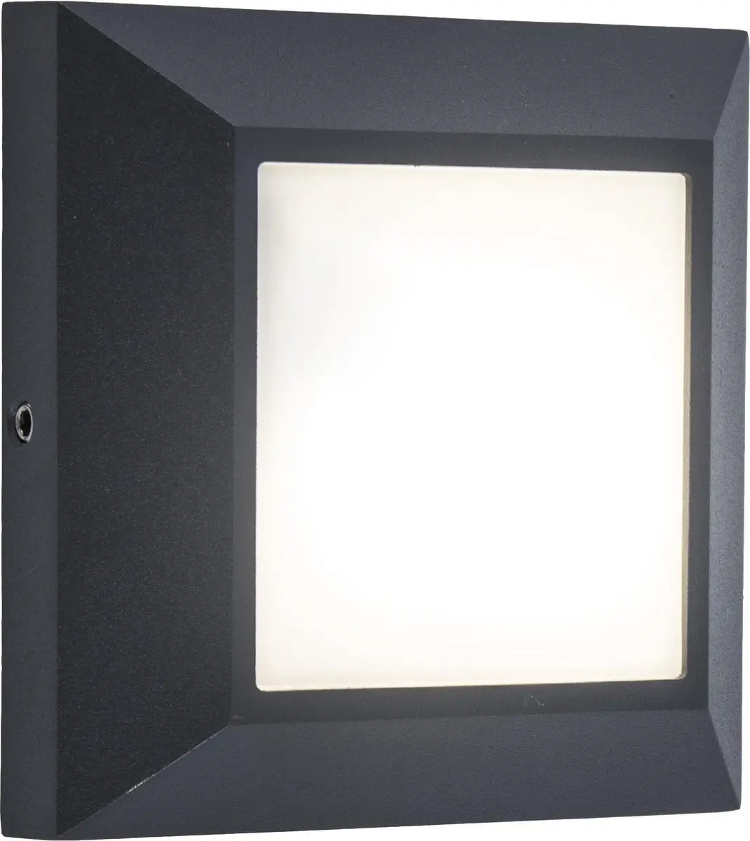 Lutec Helena Wall Small Square - 4.5W Koel wit 4000K - Dark Grey