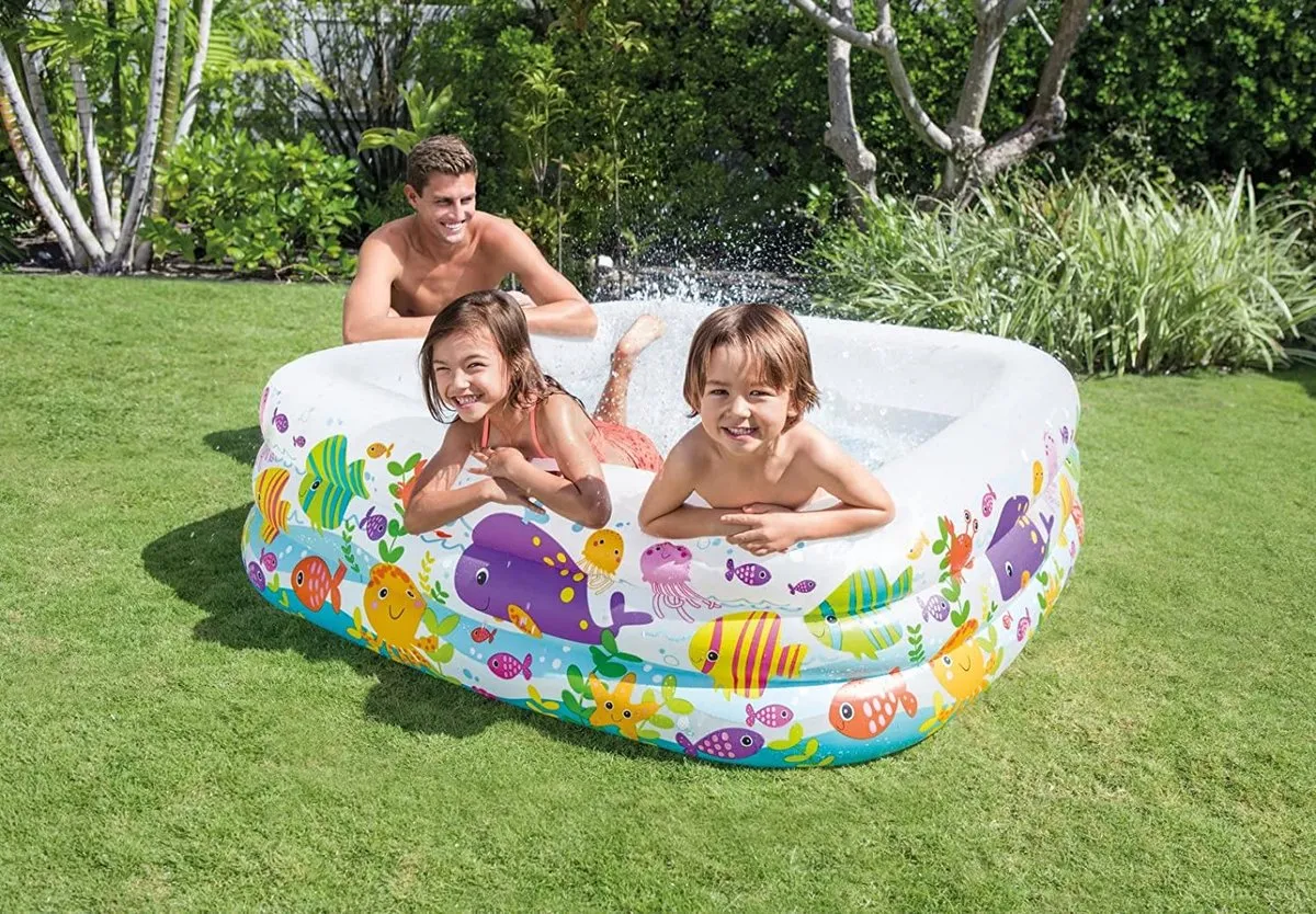 Fisher Price Intex Aquariumzwembad 159x159x50cm - Meerkleurig