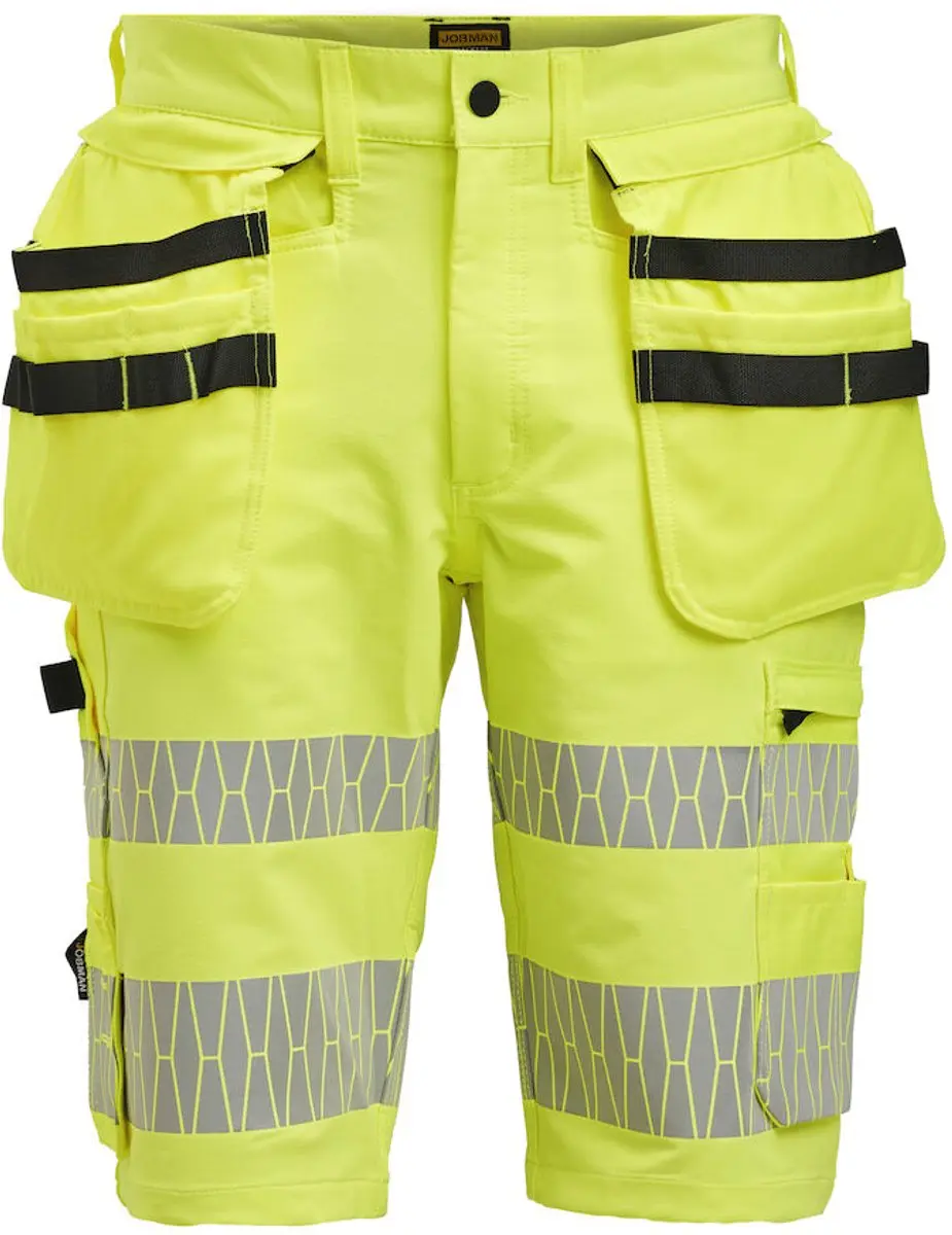 Jobman 2296 Hi-Vis Craftsman Shorts - Geel - Maat 48