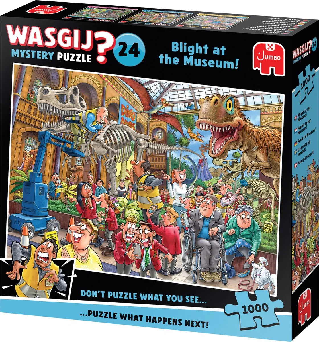 Wasgij Mystery 24 Paniek in het museum! 1000 Stuks Puzzel - Meerkleurig