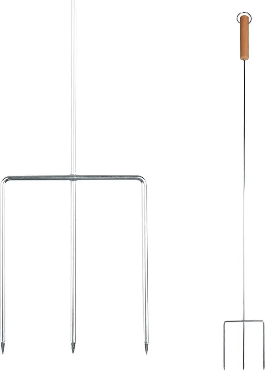 Esschert Design Marshmallow Vork FF158 - 9,2 cm - Aluminium - afbeelding 6 van 6