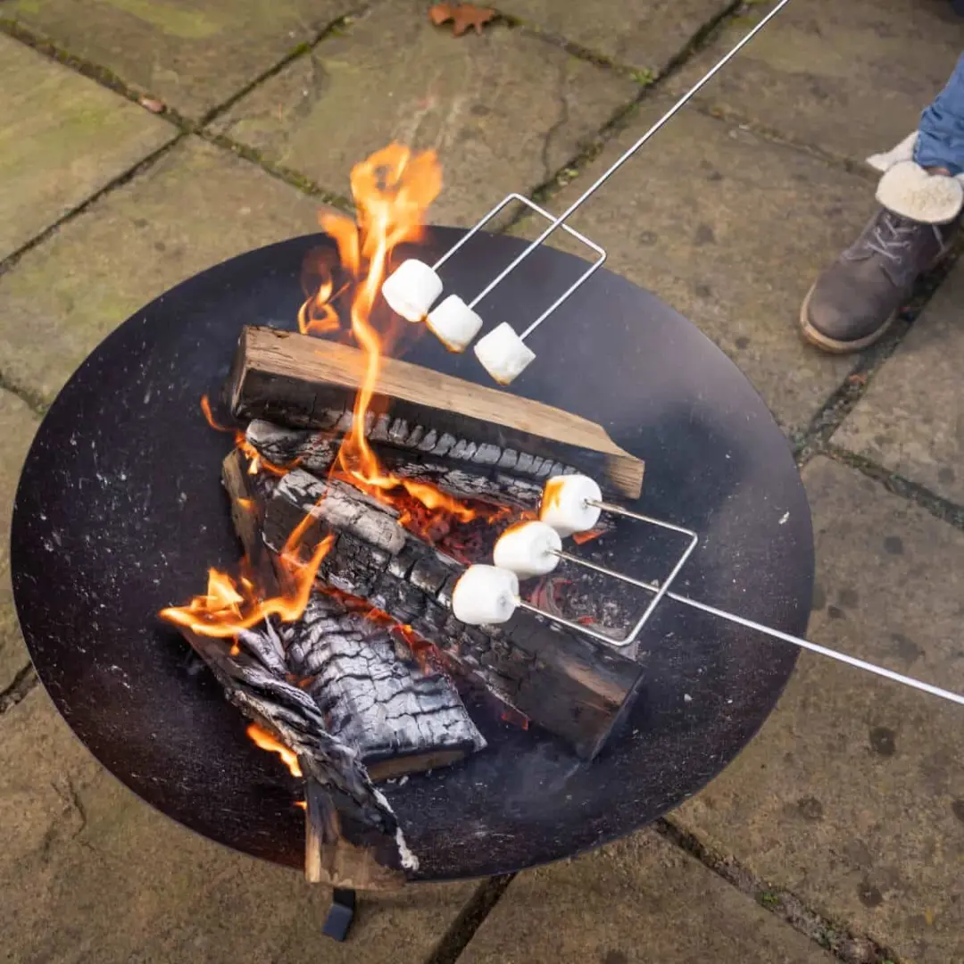 Esschert Design Marshmallow Vork FF158 - 9,2 cm - Aluminium - afbeelding 4 van 6