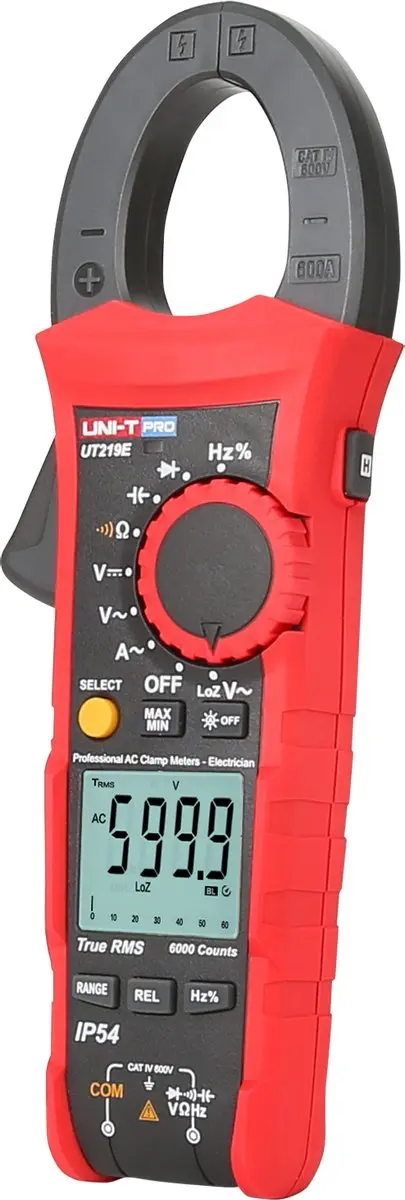 UNI-T PRO UT219E Ampèremeter 600A - True RMS - afbeelding 6 van 6
