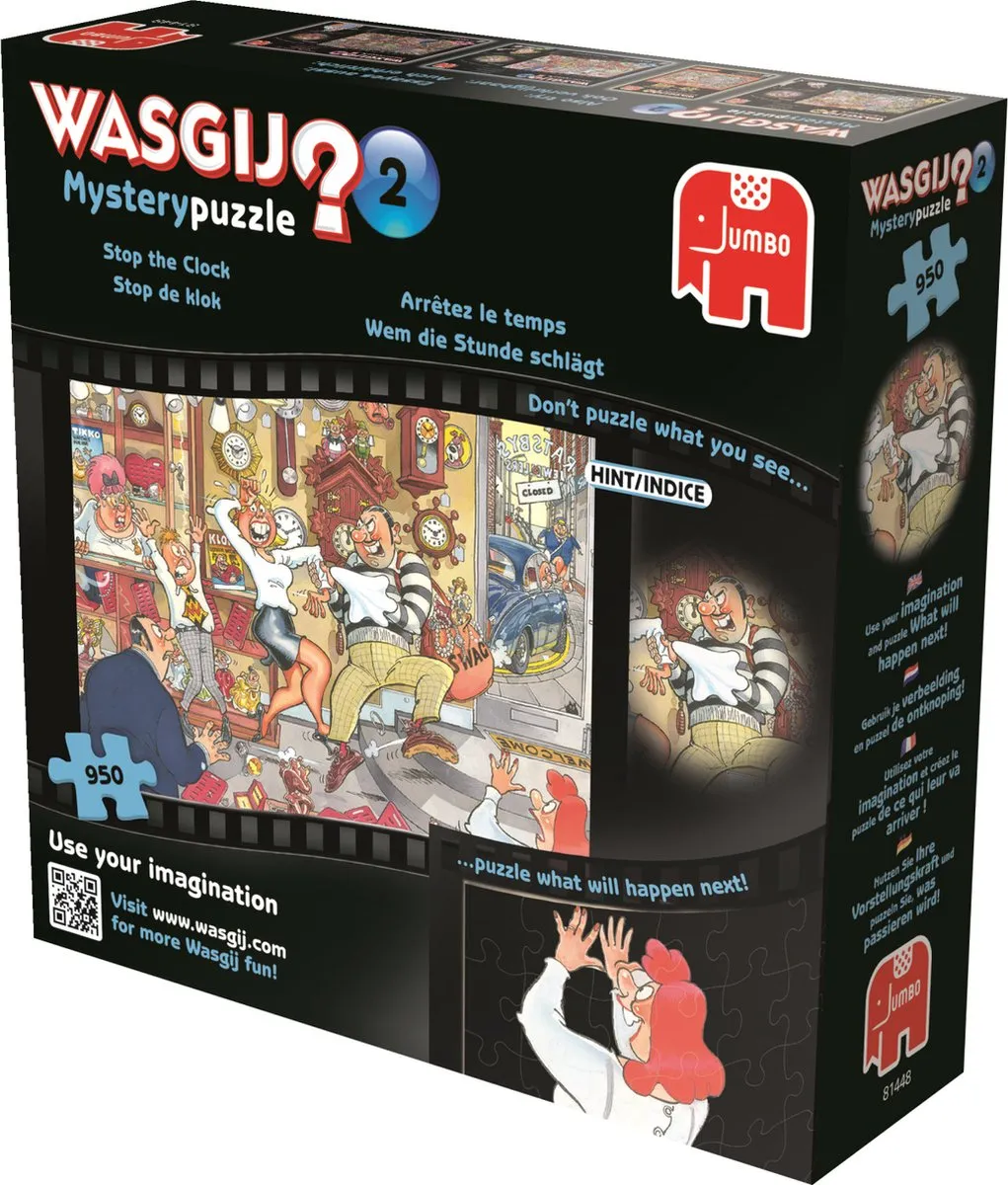 Wasgij Mystery 2 Stop de Klok Puzzel 950 Stuks - Multicolor