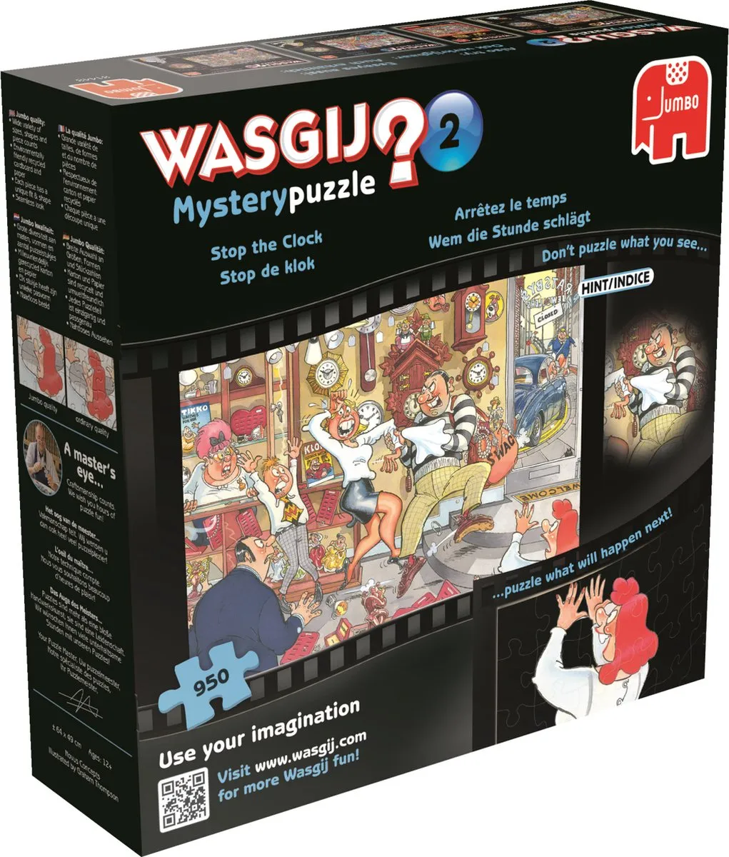 Wasgij Mystery 2 Stop de Klok Puzzel 950 Stuks