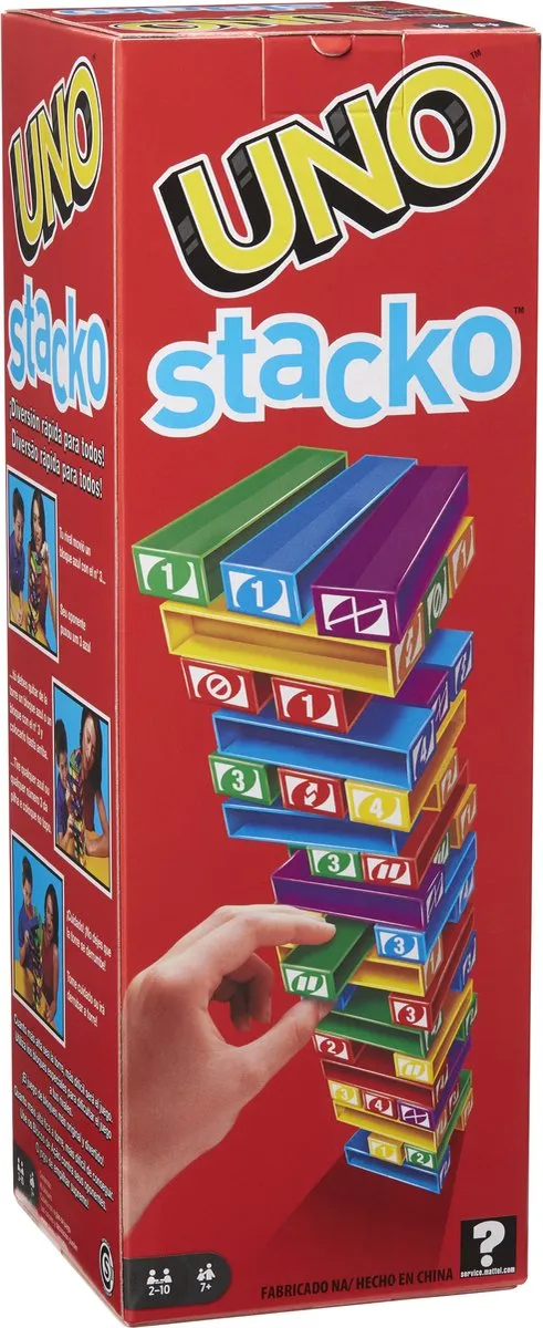 Mattel UNO Stacko Jenga - 10 Spelers