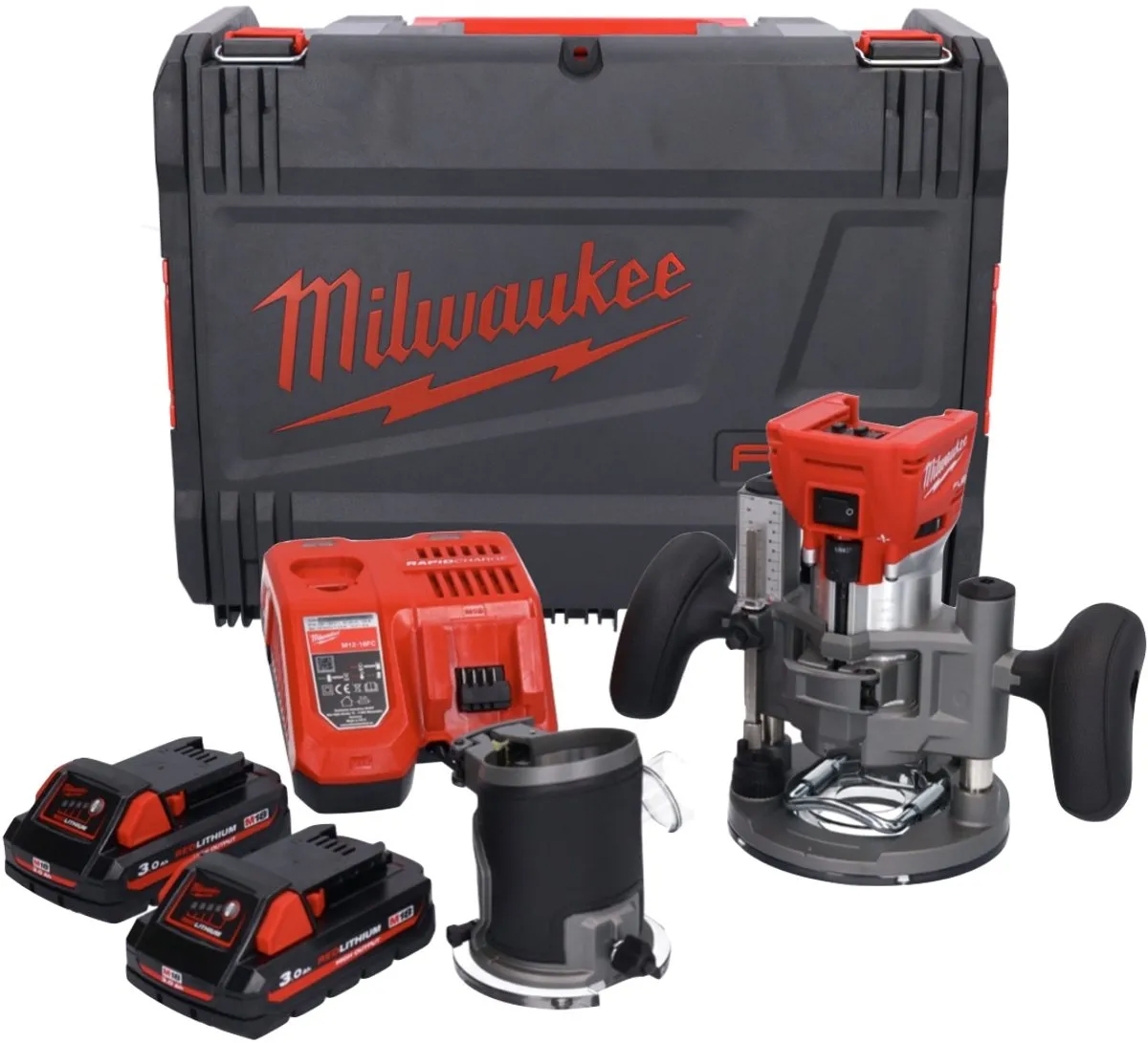 Milwaukee M18 FTR-302X Bovenfrees Set - 18V - 2x 3.0Ah + Lader